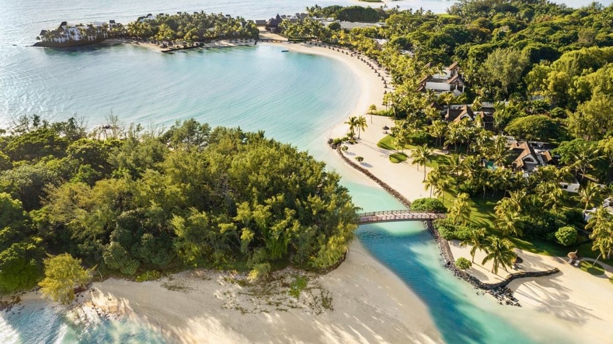 Shangri La Mauritius Ariel Beach